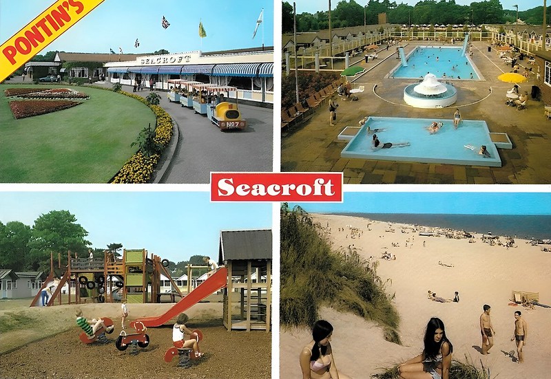 1980s postcard of Pontins Seacroft holiday camp in Hemsby