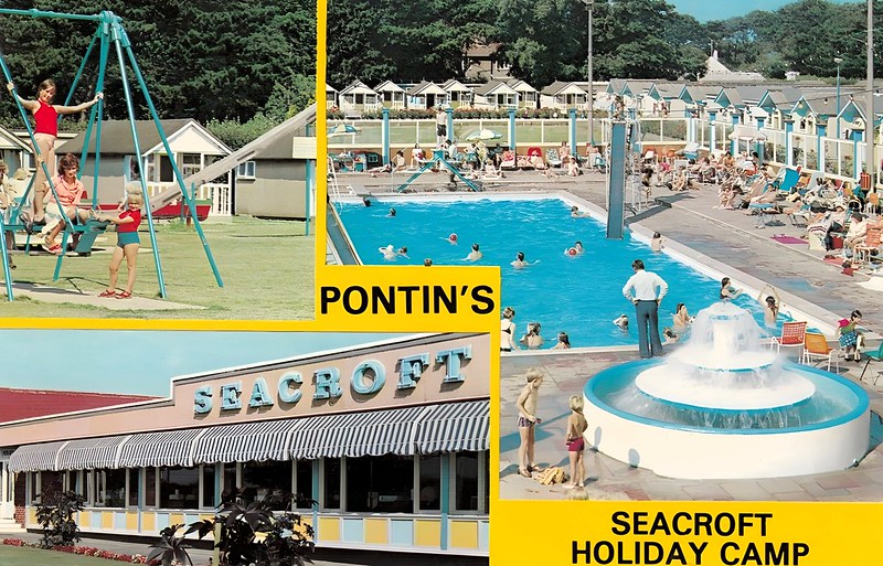 1970s postcard of Pontins Seacroft holiday camp in Hemsby