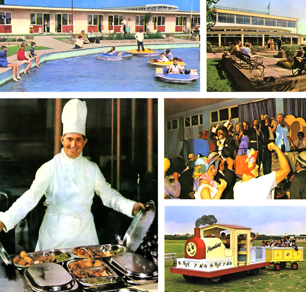 1970s photos showing the Pontins holiday camp in Bracklesham bay