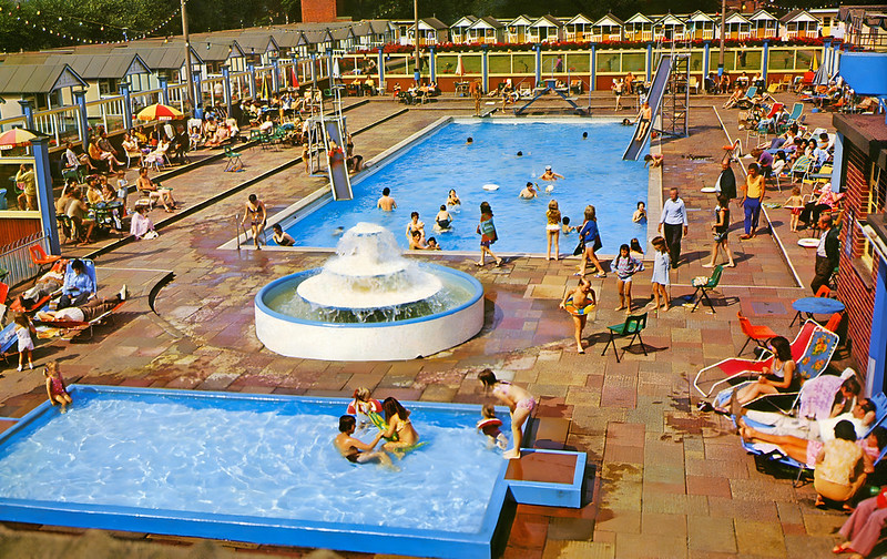 1970s postcard of Pontins Seacroft holiday camp in Hemsby