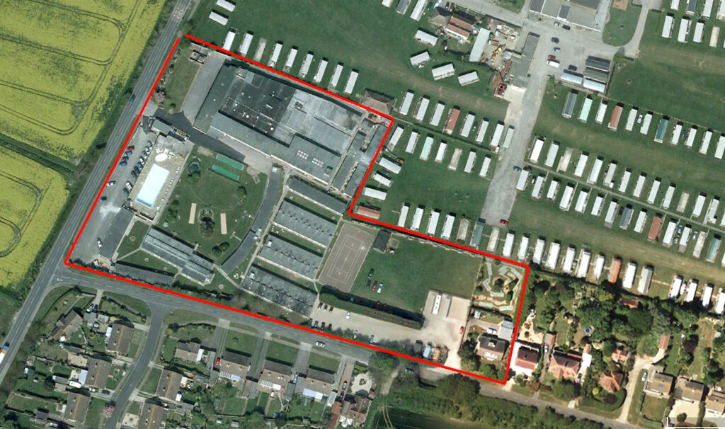 Aerial view of South Downs Holiday Village