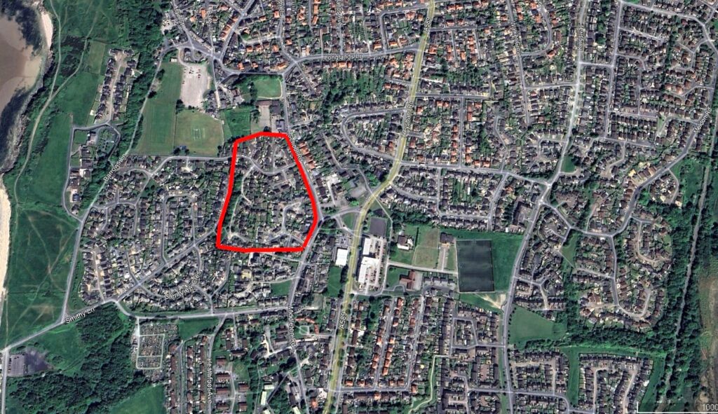Location of Morecambe Bay Holiday Camp
