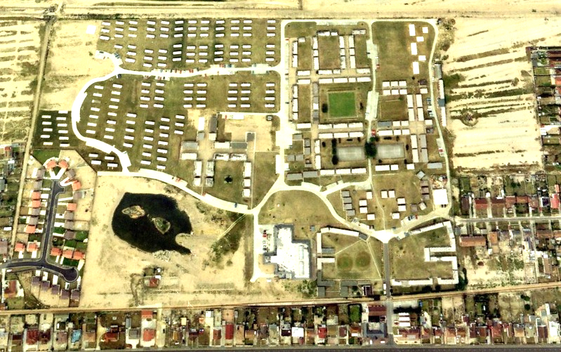 Littlestone Holiday Camp (Romney Sands) 1990 aerial view