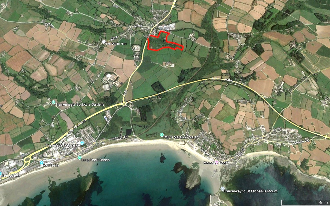 Map showing the location of Age of Steam in Crowlas (Penwith Pleasure Park)