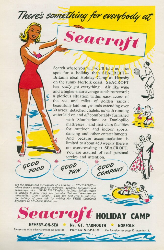 Seacroft Holiday Camp 1955 advert