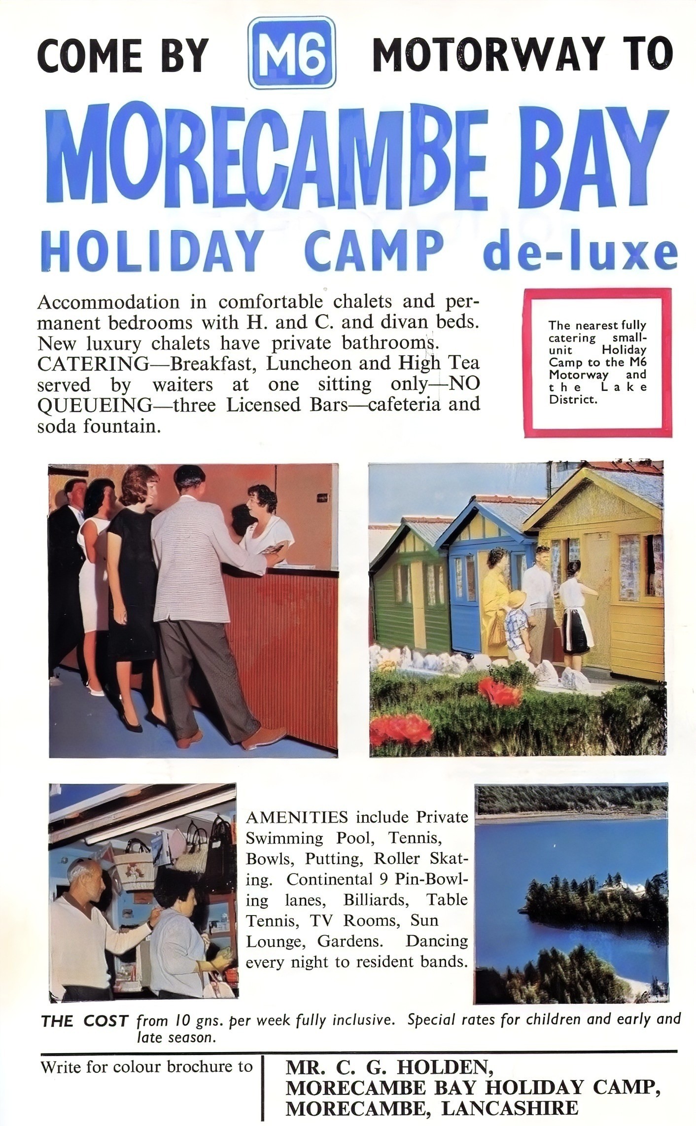 1965 advert for Morecambe Bay Holiday Camp 