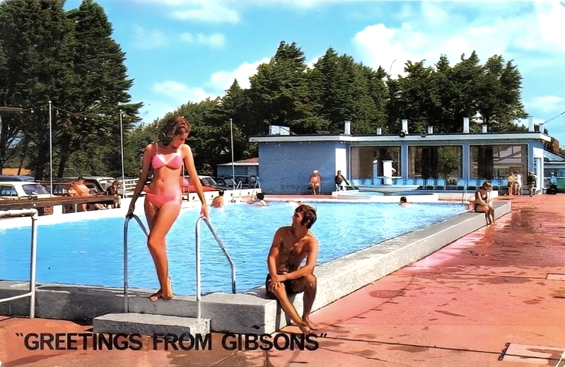 1970s photo of Gibsons Holiday Camp in Bracklesham Bay