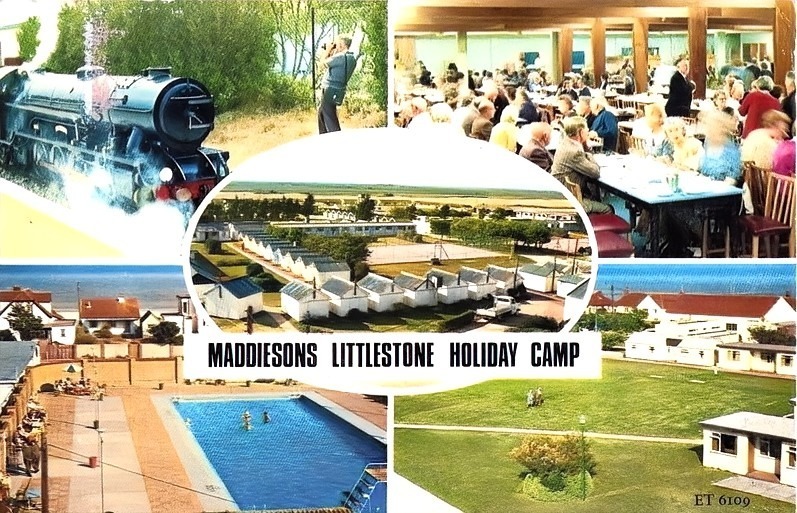 1970s postcard of Maddiesons Littlestone Holiday Camp
