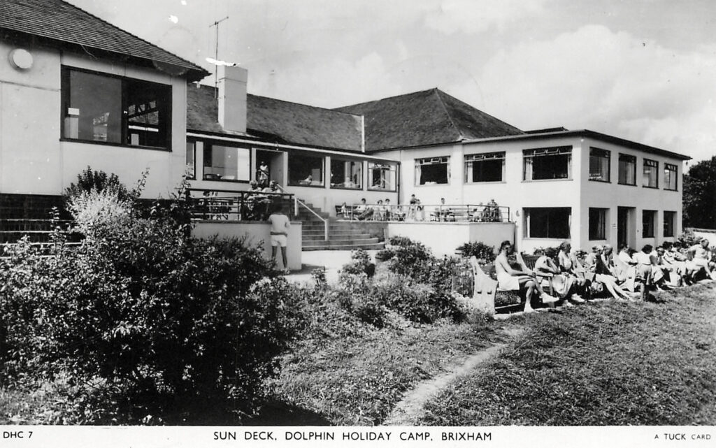 Vintage postcard of Dolphin Holiday Camp, Brixham