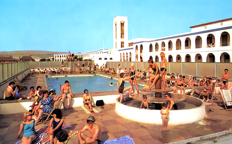 Vintage photo of Pontins Riviera Hotel, Bowleaze Cove, near Weymouth