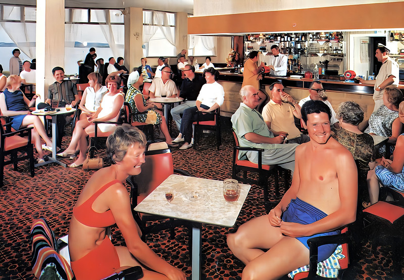 Vintage photo of Pontins Riviera Hotel, Bowleaze Cove, near Weymouth