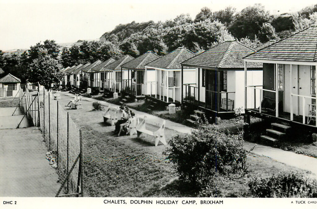 Vintage postcard of Dolphin Holiday Camp, Brixham