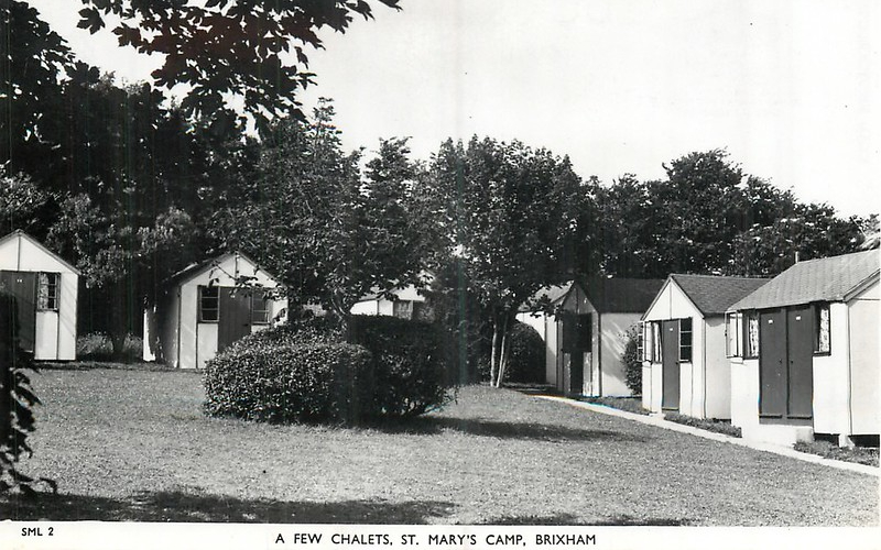 Vintage postcard of St Mary's Bay Holiday Camp, Brixham