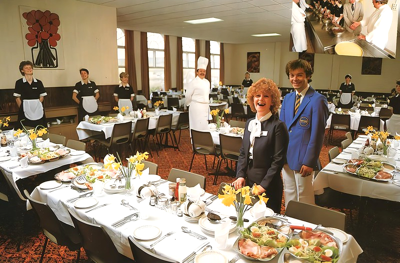 Vintage photo of Pontins Riviera Hotel, Bowleaze Cove, near Weymouth