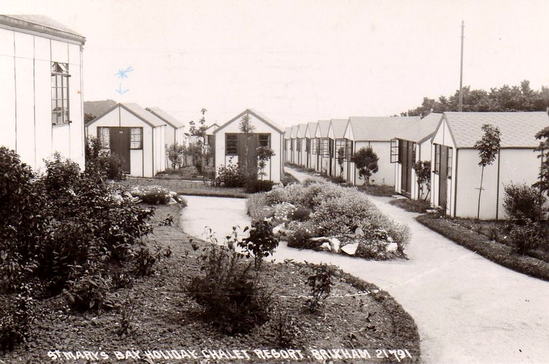 Vintage postcard of St Mary's Bay Holiday Camp, Brixham