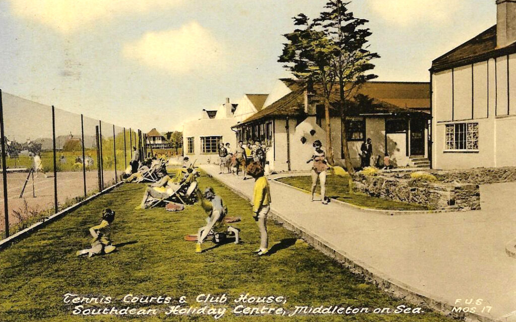 Vintage postcard showing the Southdean Hotel in Middleton on Sea