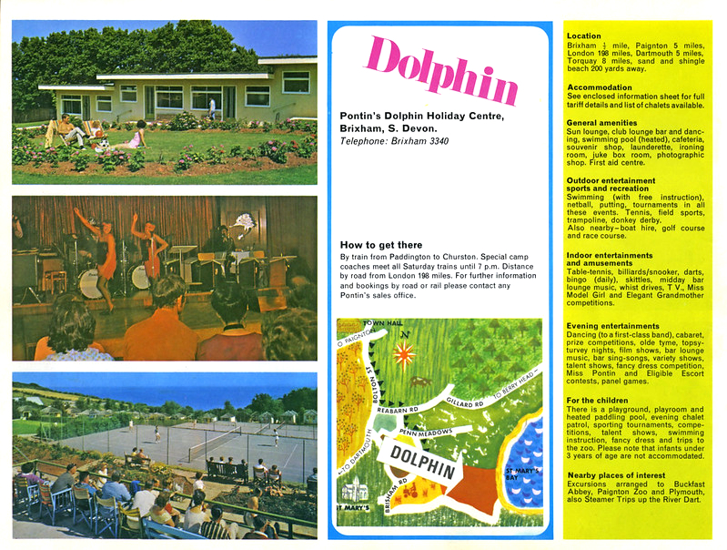 1970s brochure of Dolphin Holiday Camp, Brixham