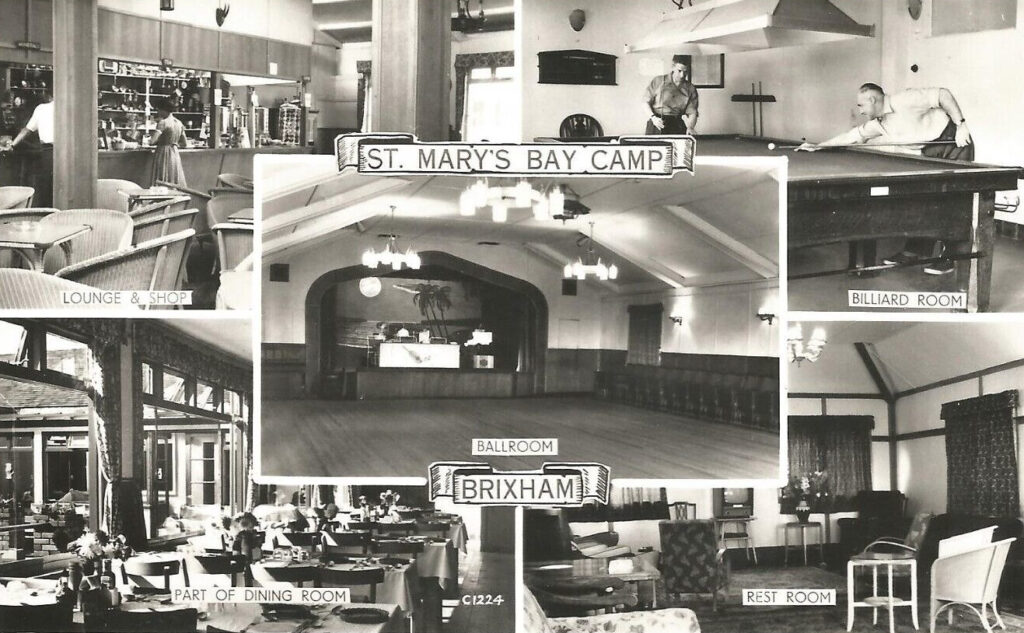 Vintage postcard of St Mary's Bay Holiday Camp, Brixham