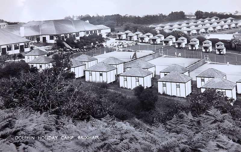 Vintage postcard of Dolphin Holiday Camp, Brixham