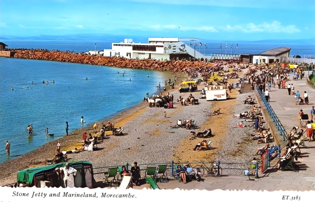 1970s postcard of Marineland Morecambe 