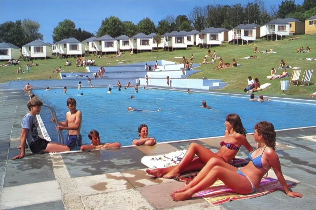 1980s photo of Dolphin Holiday Camp, Brixham