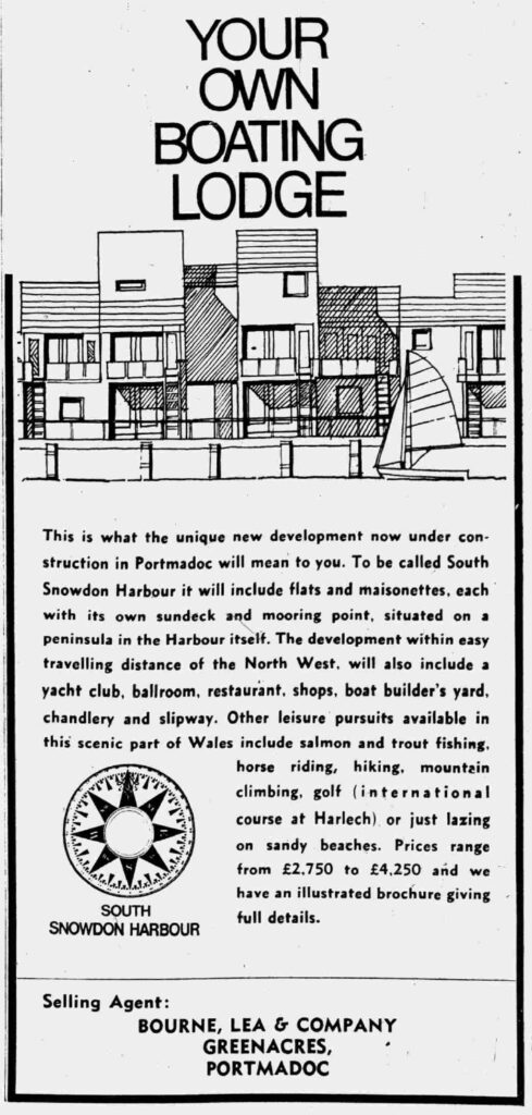 South Snowdon Harbour advert from 1967