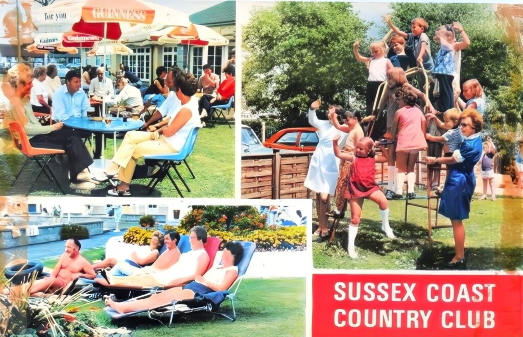 1970s postcard of Sussex Coast Country Club in Middleton on Sea