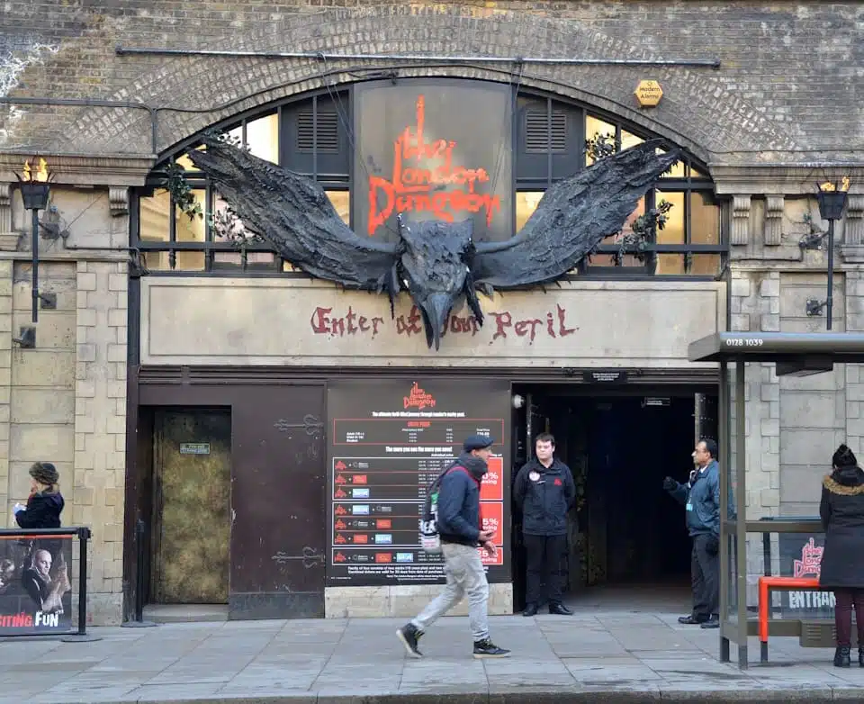 London Dungeon entrance on Tooley Street